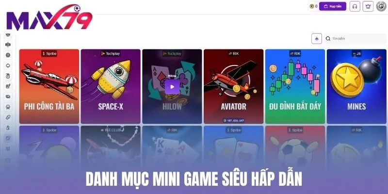 Danh mục mini game siêu hấp dẫn